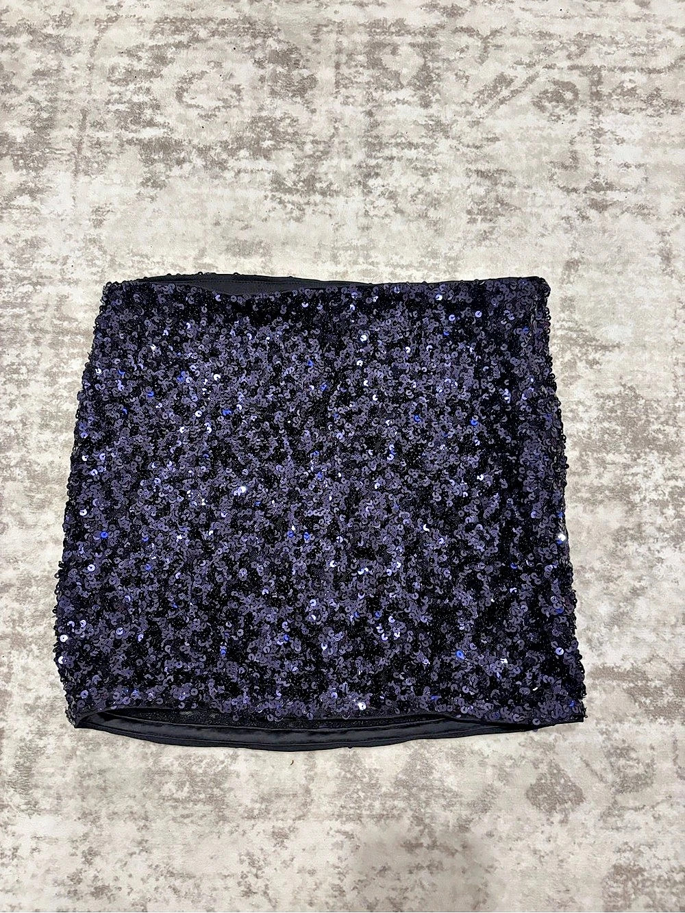 Princess Polly Headliner Shimmer Mini Skirt Purple Black